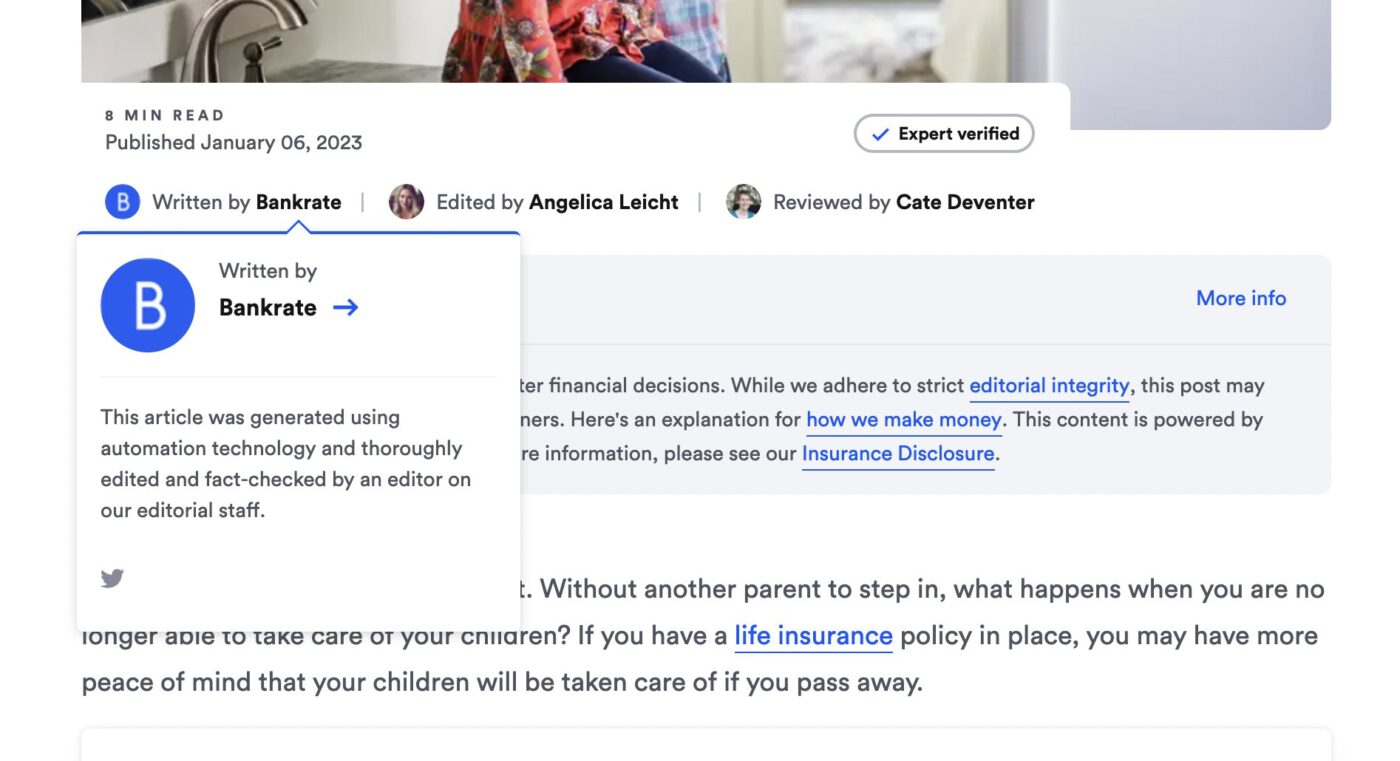 How Bankrate use ChatGPT to create content that ranks